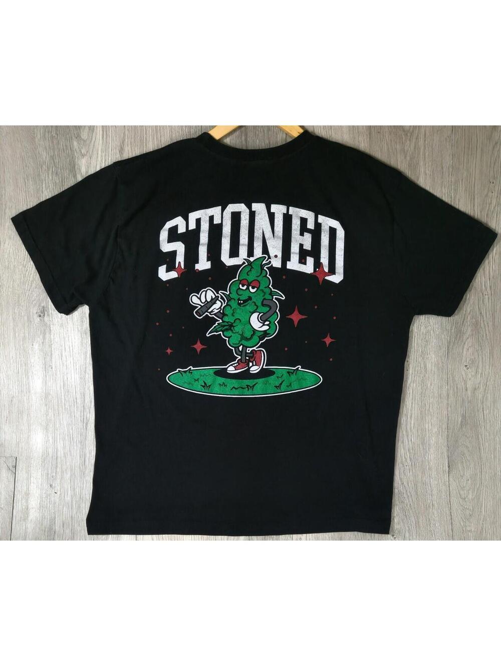 Smoke Weed Everyday Puff Print Marijuana Cartoon T-shirt Mens XXL 420 Y2K #12
